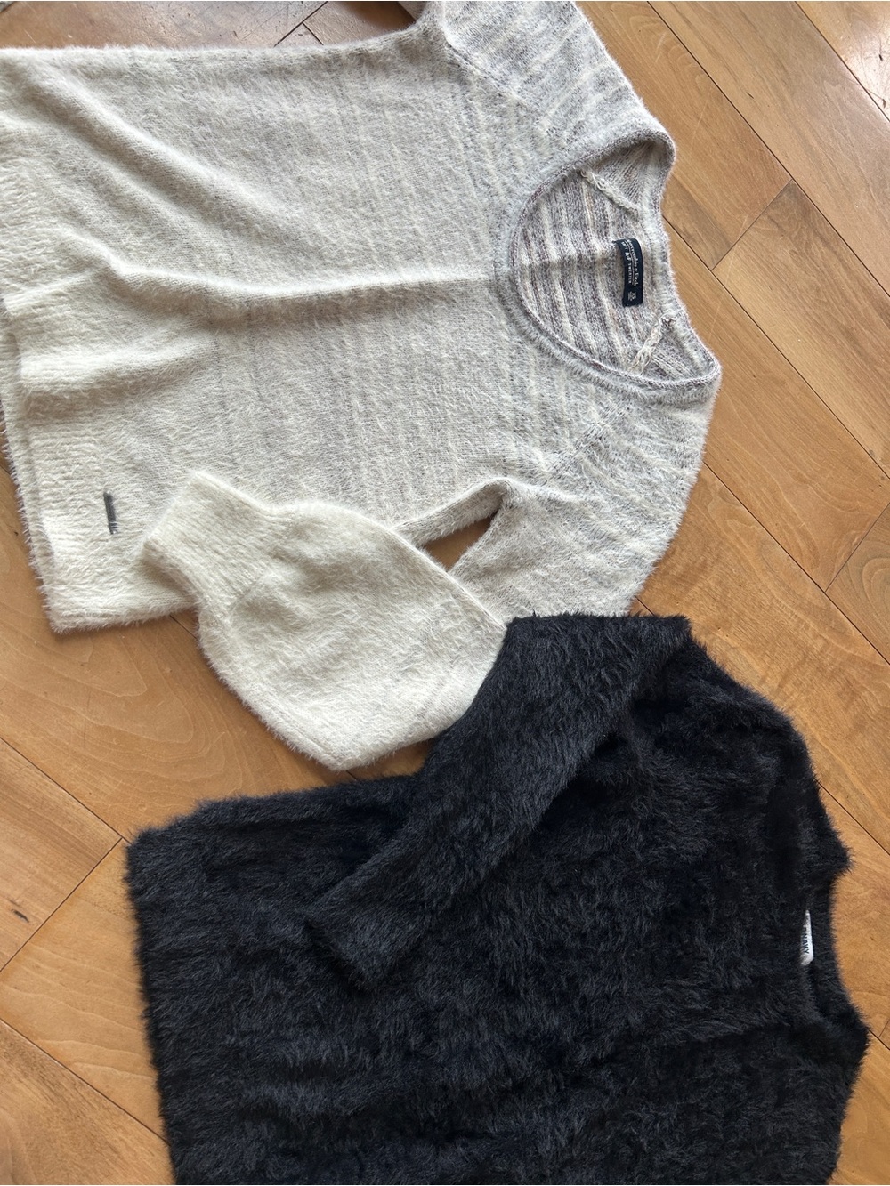 Set of Eyelash Fuzzy Soft Sweaters, XS, Abercrombie and Old Navy